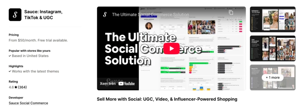 Sauce: Instagram, TikTok & UGC